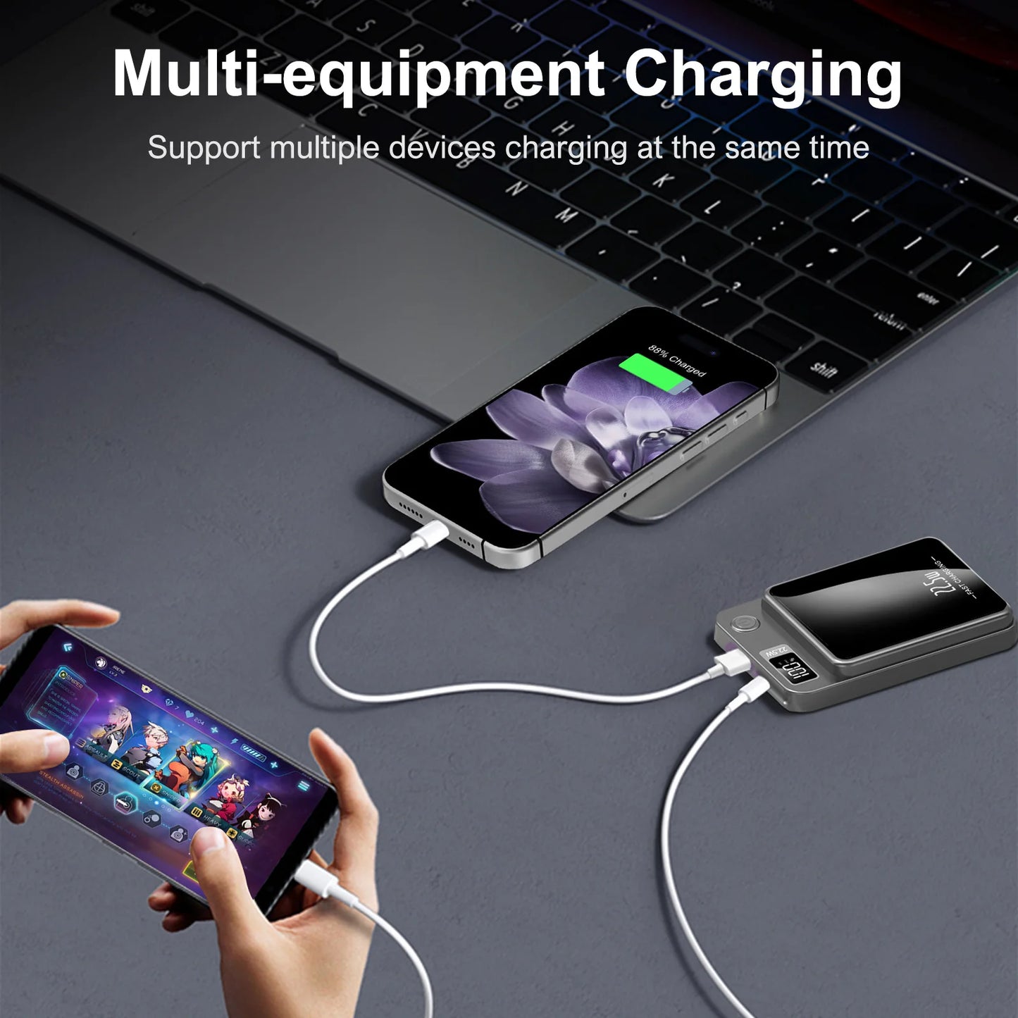 Magnetic Wireless Power Bank (USB)